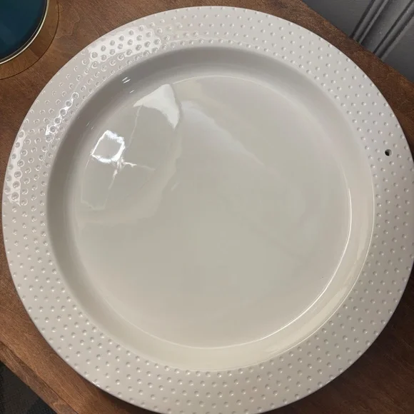 Nora Fleming round Swiss dot platter - Picture 2 of 6